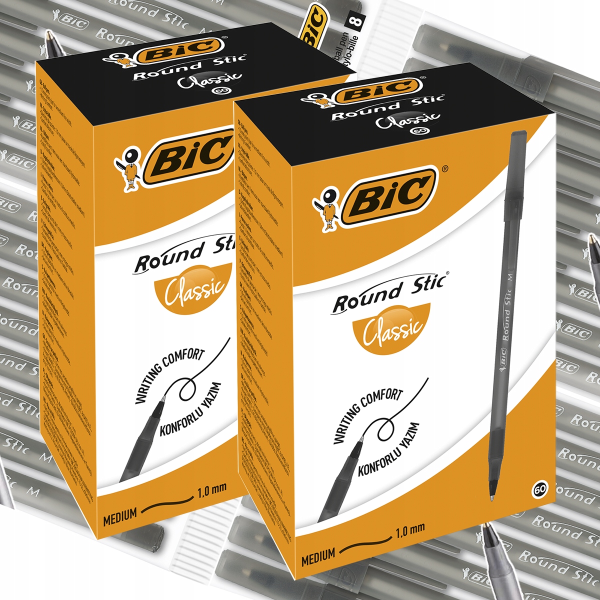 

Bic Round Stic Classic Długopis Czarny 60SZT x2