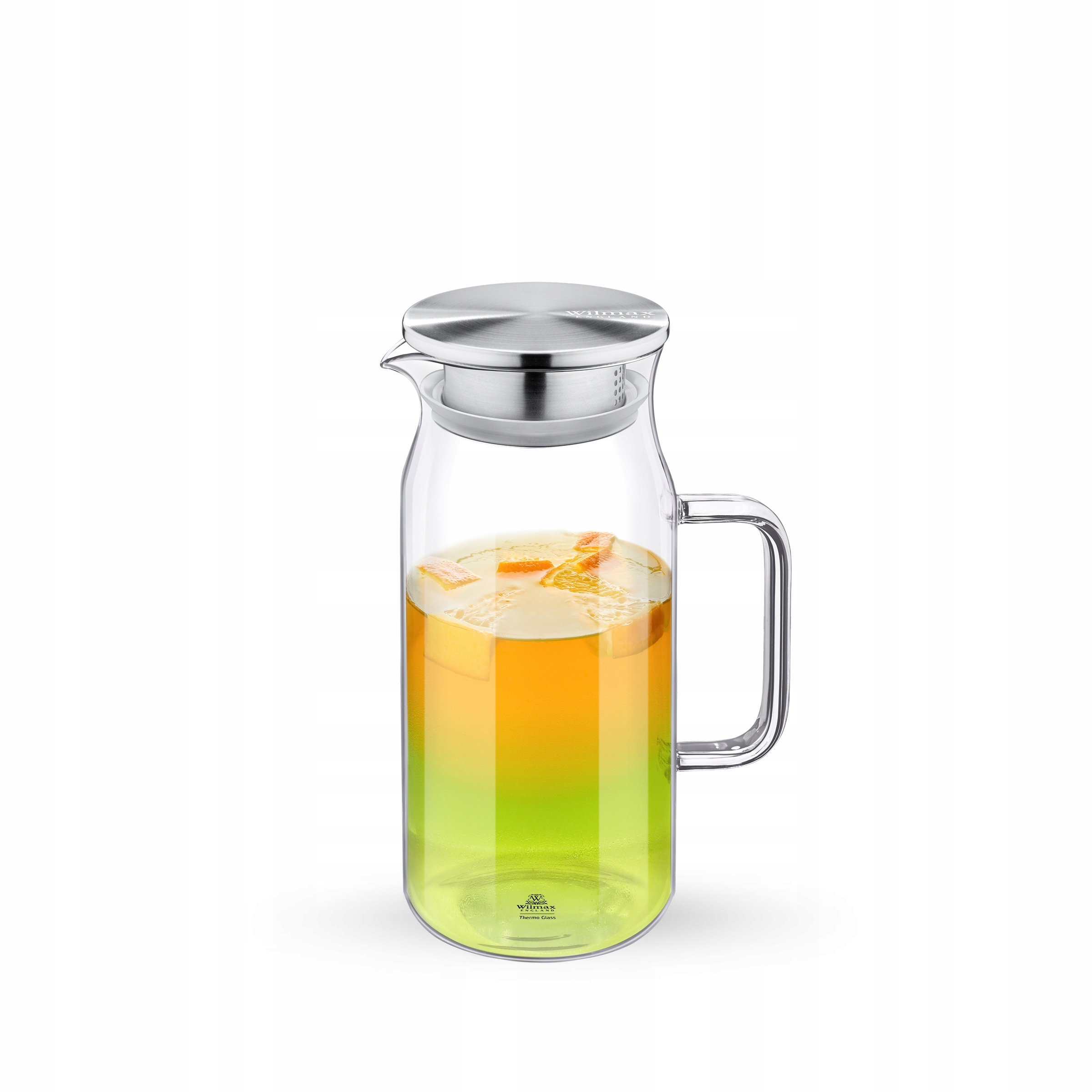 

Wilmax Szklany dzbanek 1000 ml z metalową pokrywką