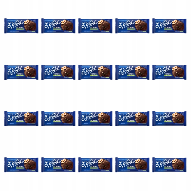 E.Wedel Hořká čokoláda s ořechy 90 g X20