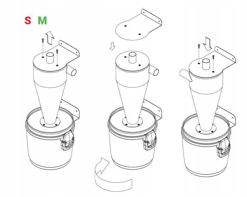 Separator Turbix S Pojemność zbiornika 21 l