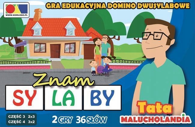GRA DOMINO. ZNAM SYLABY. CZ. 3 I 4 - ZESTAW TATA