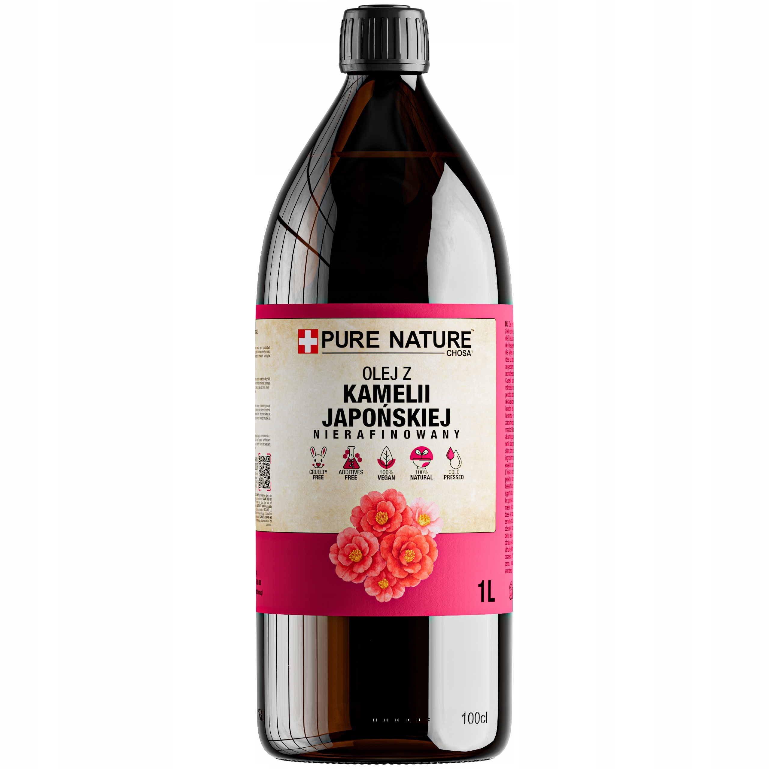 Olej Tsubaki Z Japonské Kamélie, Nerafinovaný, Za Studena Lisovaný, 1 L