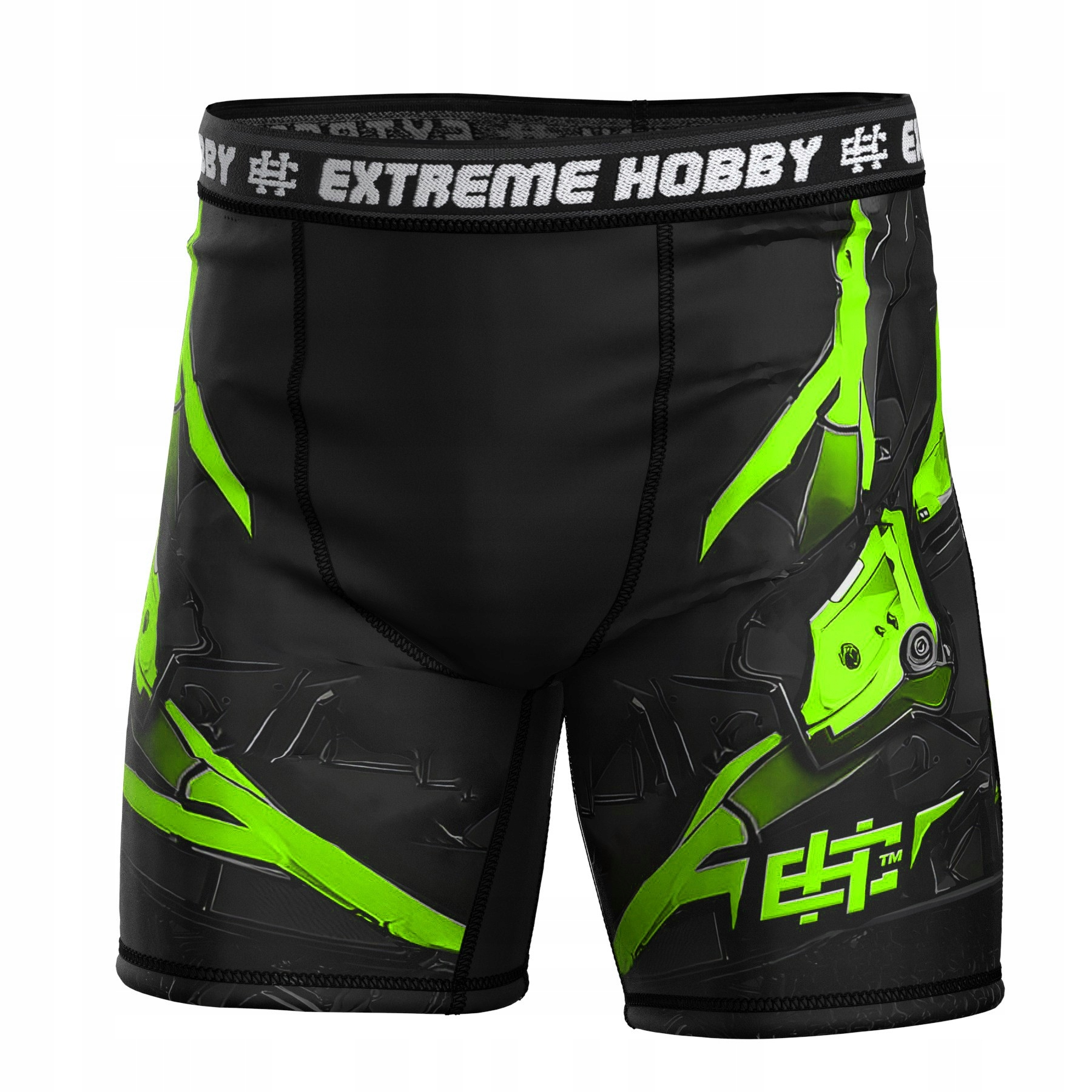 Spodenki Sportowe Extreme Hobby Vale Tudo Mma męskie Iron Force 2XL Limonka