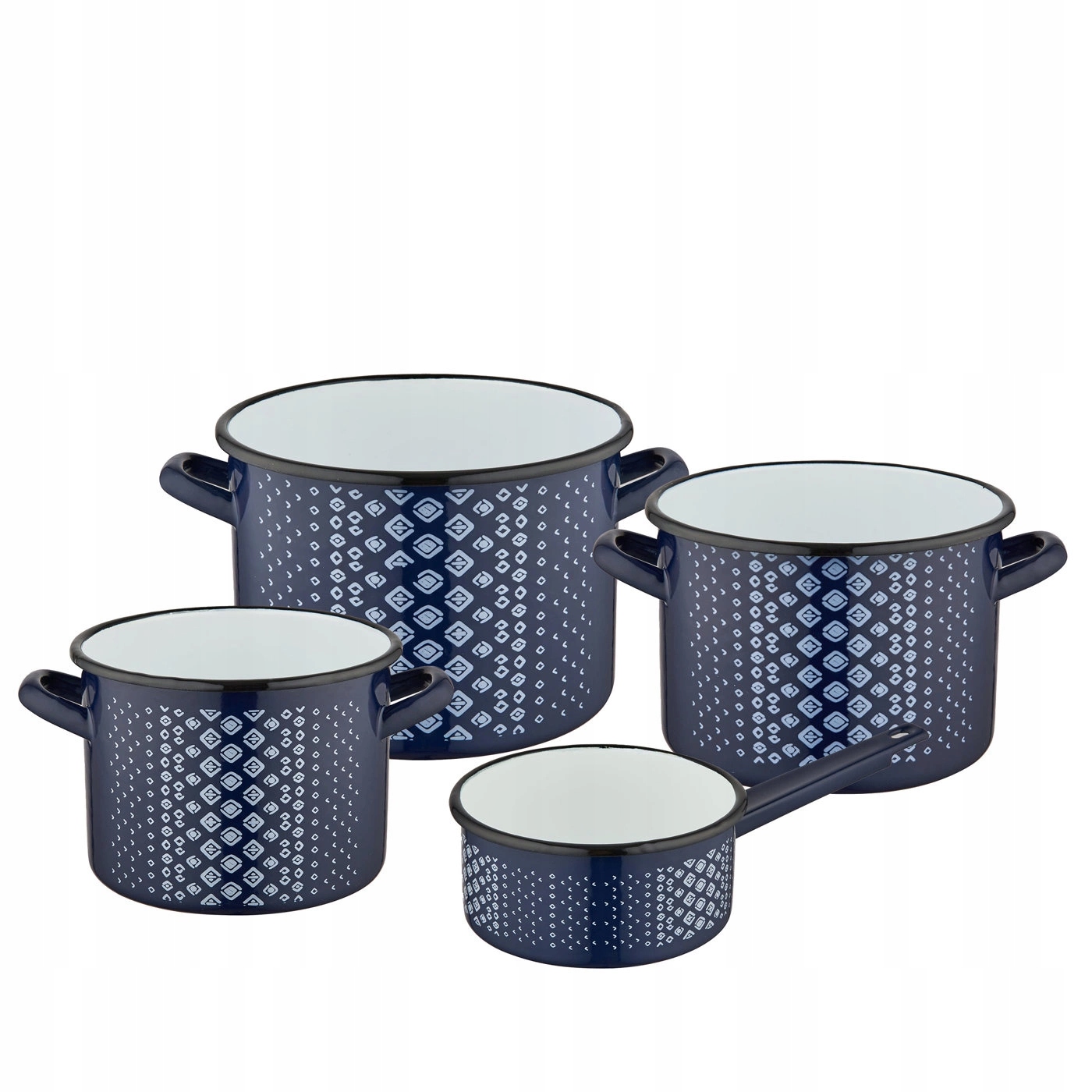 KOMPLET GARNKÓW EMALIOWANYCH TRELIS 4 ELEMENTY