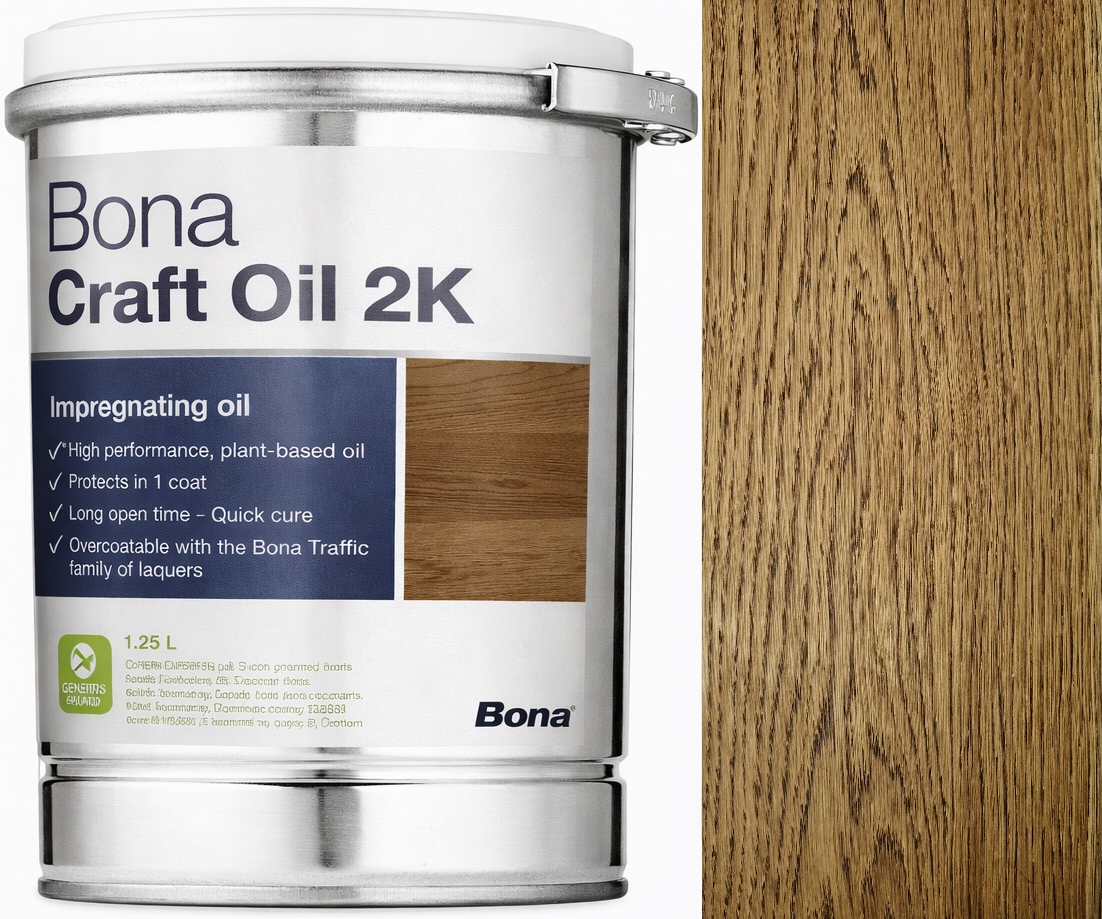 Bona Craft Oil 2K Provincial Bronzový rustikální olej na dřevo 1,25L