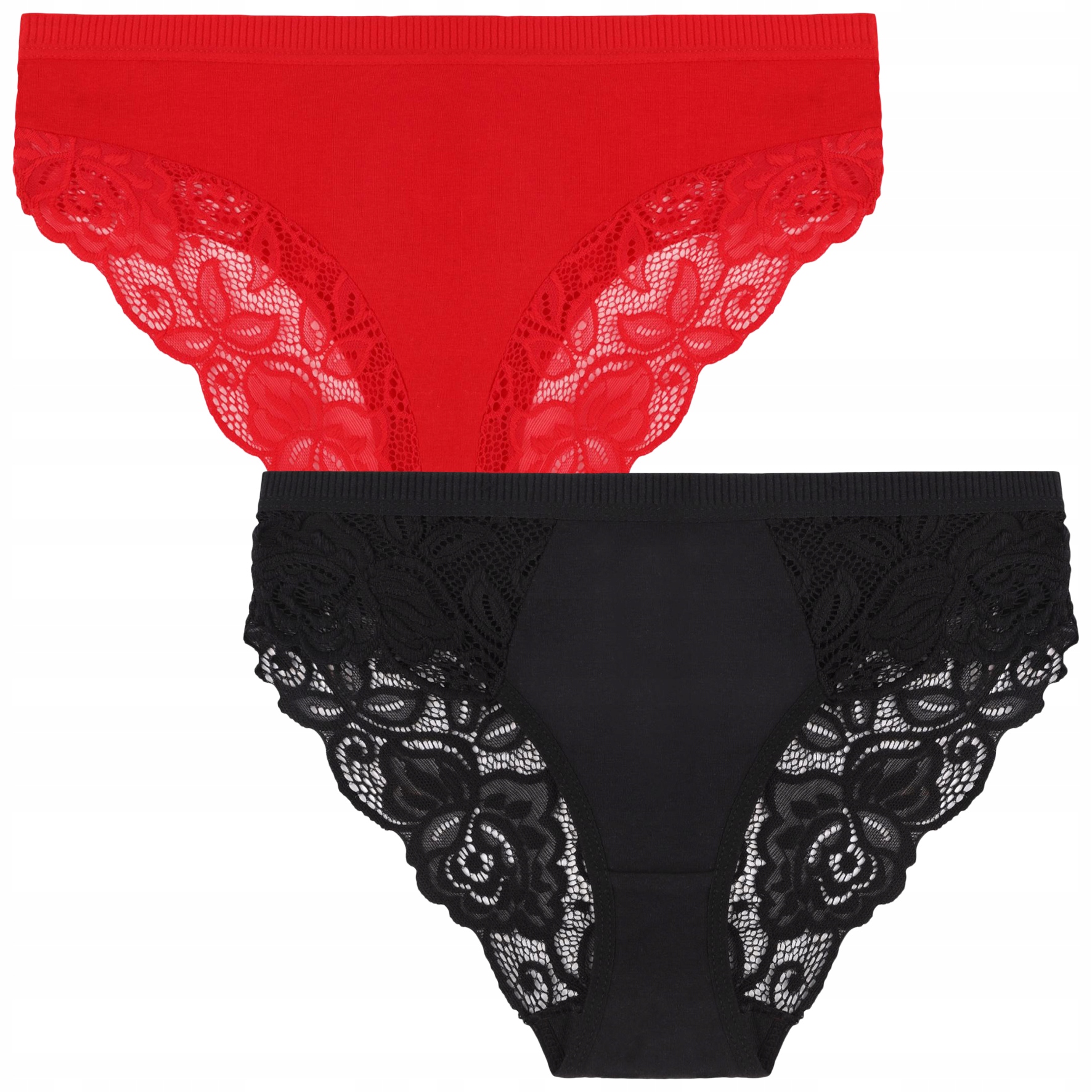 Kalhotky Dámské Moraj bavlněné krajkové kalhotky sada 2 Párů M