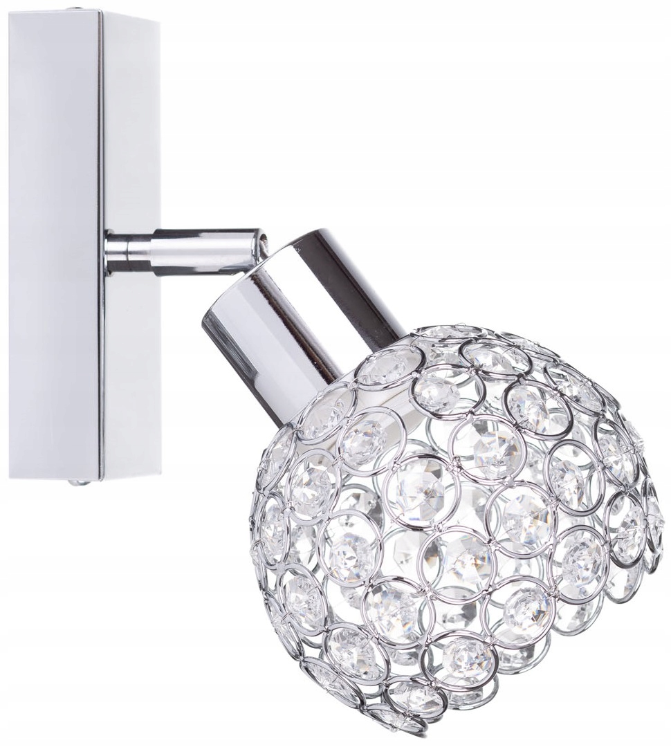 

Kinkiet Lampa Żyrandol Kryształki Diament chrom