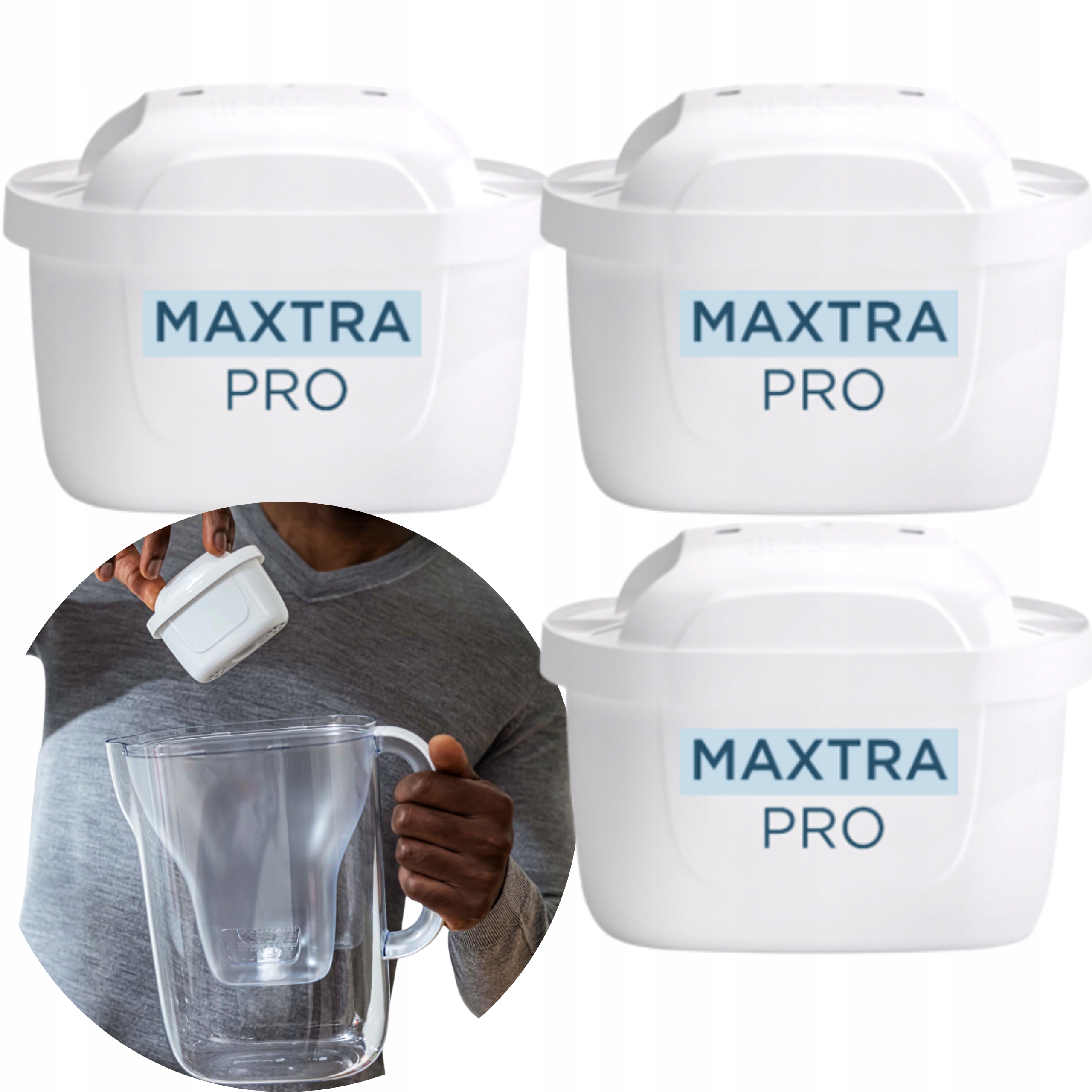 3X Filtry Do Dzbanka Na Wodę Brita 100L Maxtra Pro Wkłady Wymienne 3 Szt