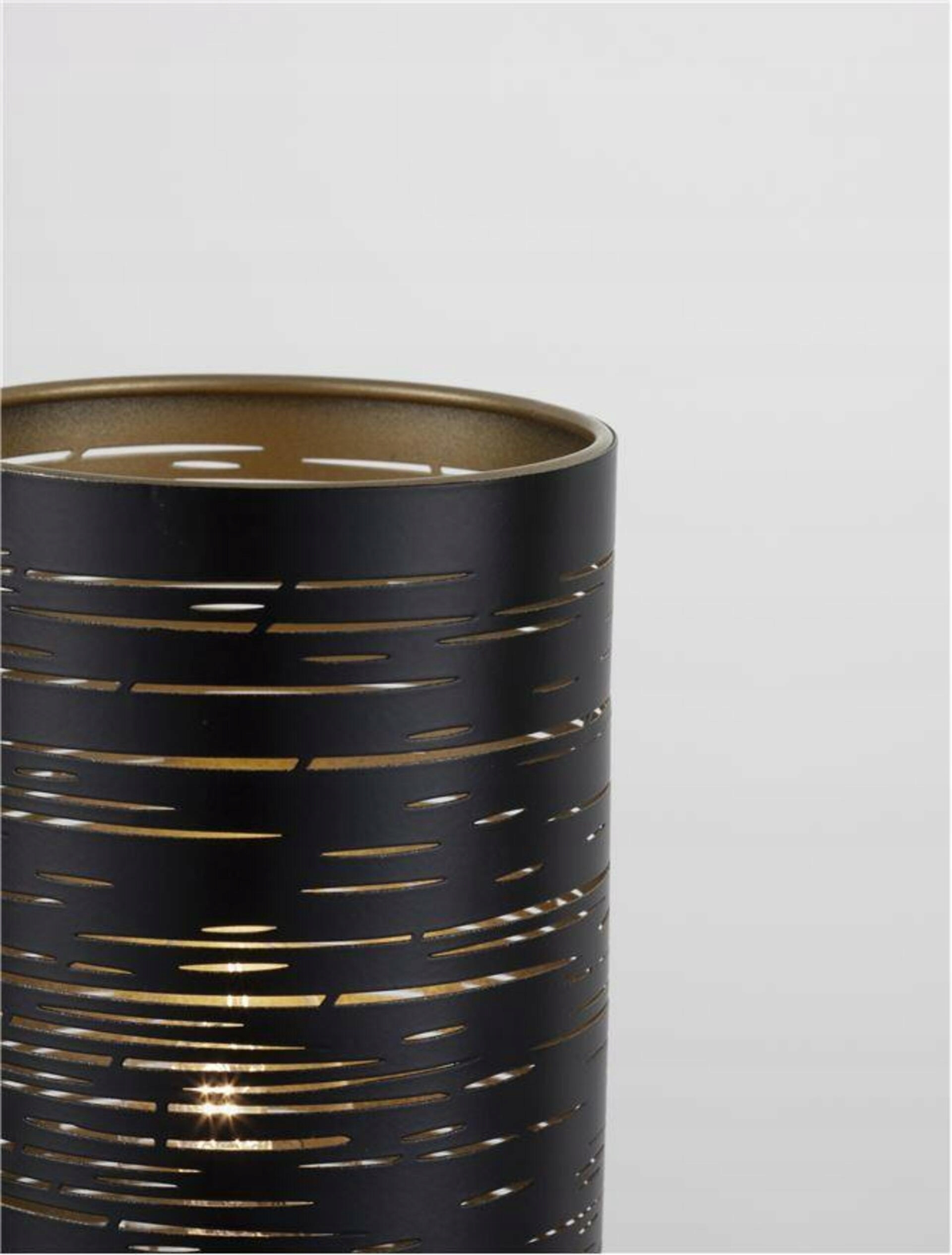 Nova Luce stolní lampa Zane černá zvenku zlatý kov uvnitř E14 1x5W 230V IP2