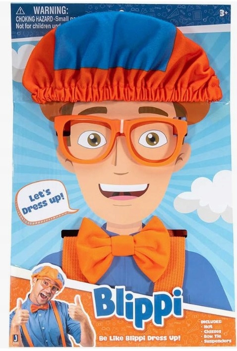 Blippi maska zabawne akcesoria do odgrywania ról kostiumu