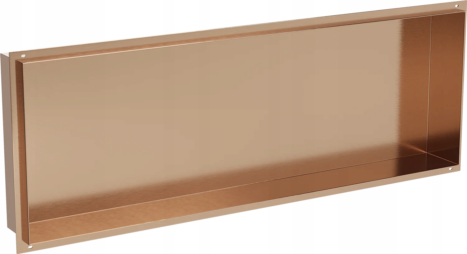 Półka wnękowa pod prysznic łazienkow bez kołnierza 90x30 Mexen X-Wall miedź