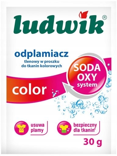 17X Ludwik Soda Oxy System Odstraňovač skvrn pro barevné tkaniny 30 g