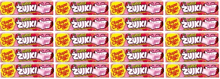 20x 45g Chupa Chups Żujki Truskawka Karton