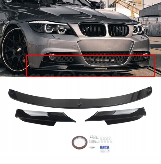 Predná Krytka Nárazníka Pre Bmw E90 E91 LCI Lift 2008-2012 M Balík Čierny