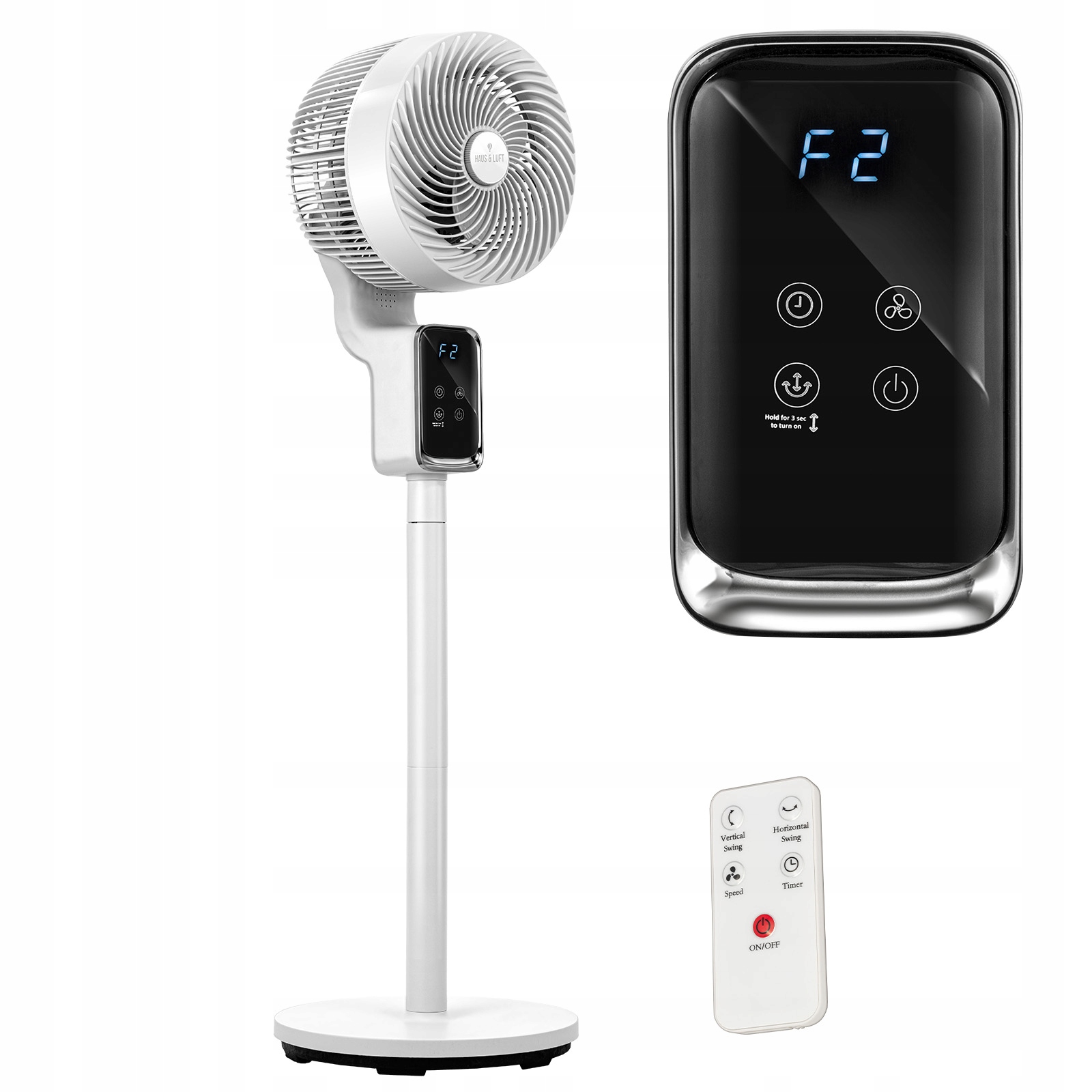 Stojanový otočný ventilátor s dálkovým ovládáním HL-WP-02