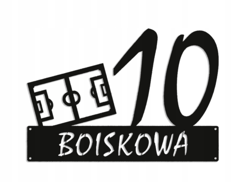 Číslo Na Dom 80 cm Tabuľa Adresa Ocel 2 mm Boisková Ulica