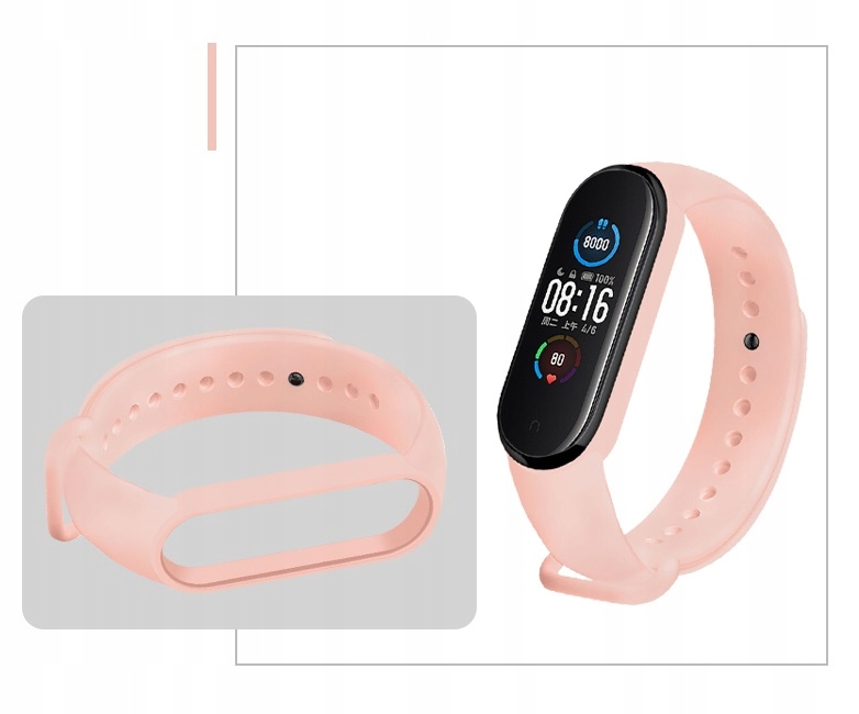 

Opaska Zamienna Pasek do Xiaomi Mi Band 4 J Róż