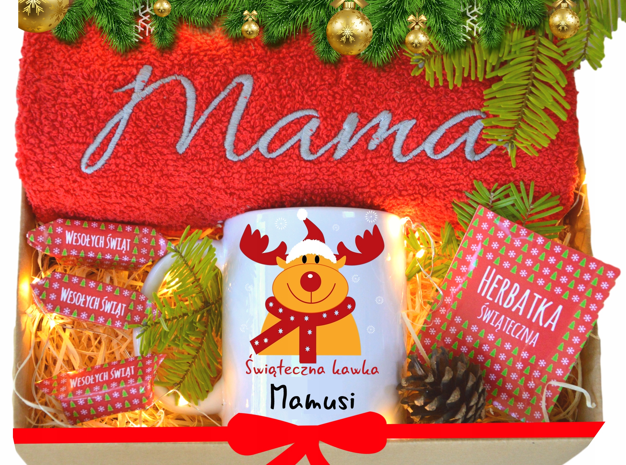 

dla Mamy Taty na święta Ręcznik Kubek