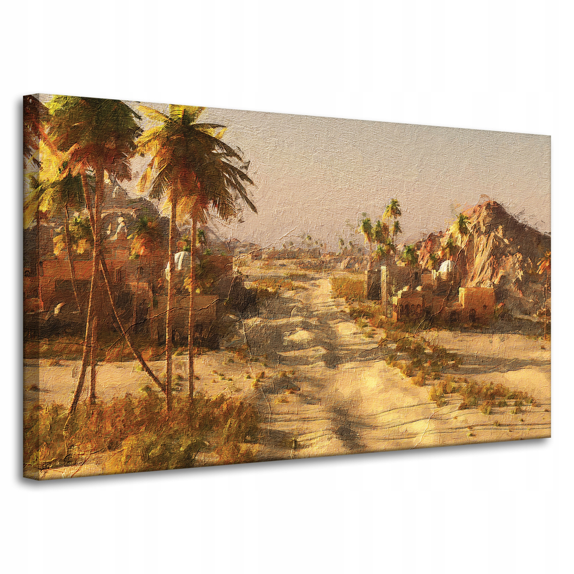 Obraz na plátně Pouštní město Slunce Stará fotografie 100x60 cm