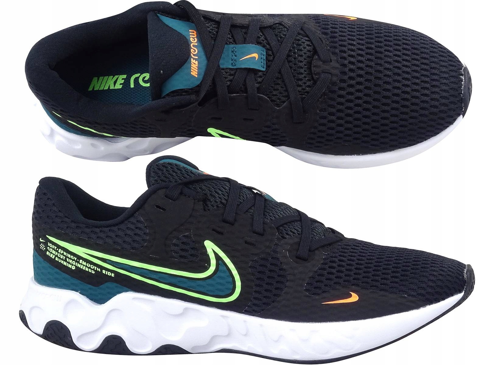 Nike Renew Ride Czarne Buty Bieganie Treningowe