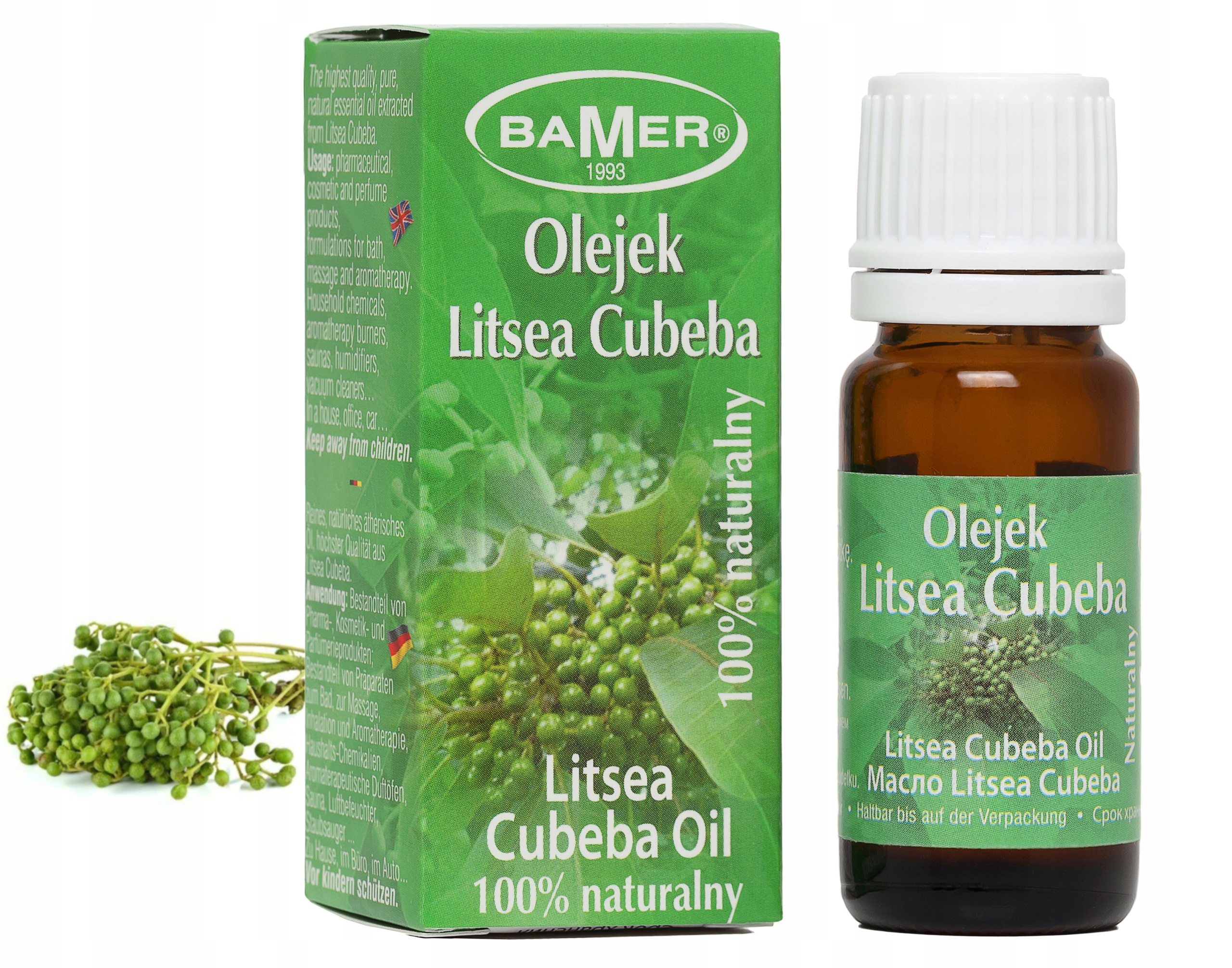 

Litsea Cubeba (werbena) Polski Olejek Eteryczny