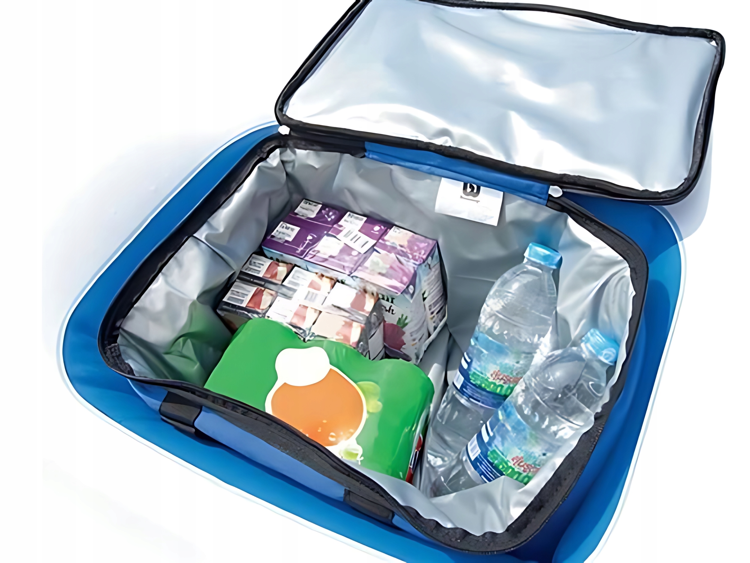 DUŻA WYSPA PŁYWAJĄCA DMUCHANA PONTON MATERAC + TORBA TERMICZNA Cechy dodatkowe fotelowe oparcie uchwyty do trzymania uchwyty na napoje zagłówek