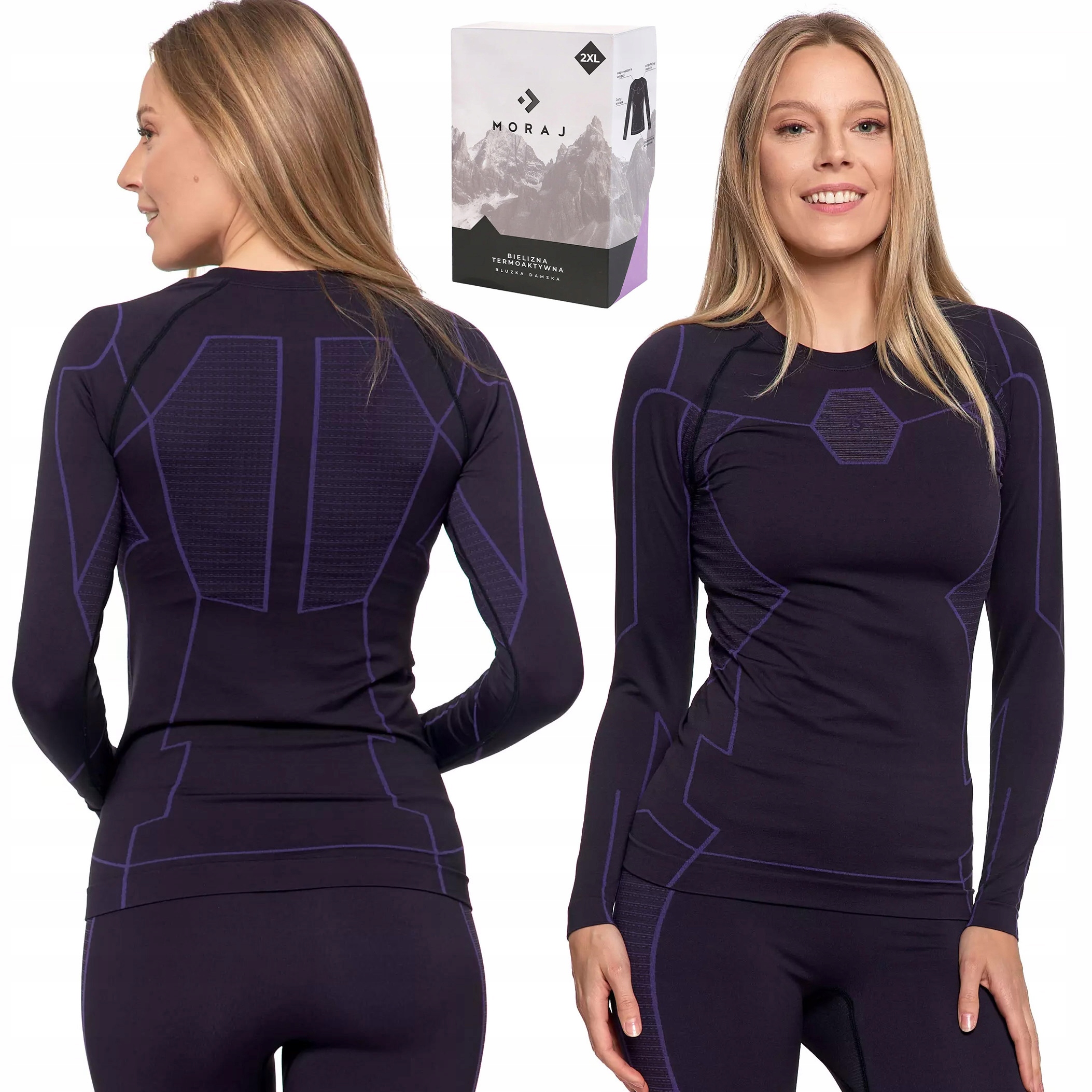 Moraj Podkoszulka Termoaktywna Bluzka Damska Termo z Jonami Srebra M