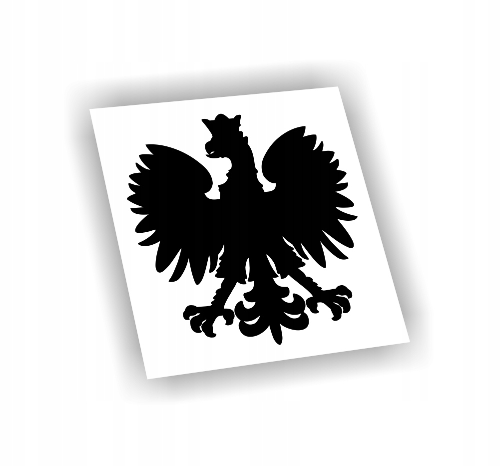 Naklejka Orzeł herb polski kolor Czarny naklejki patriotyczne na samochód!
