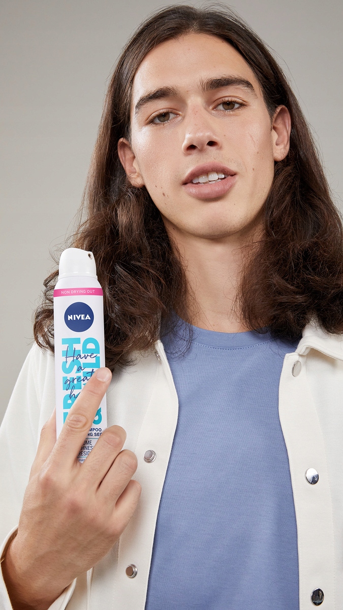 NIVEA FRESH MILD Suchy szampon dla brunetek - do ciemnych włosów 200ml Marka Nivea