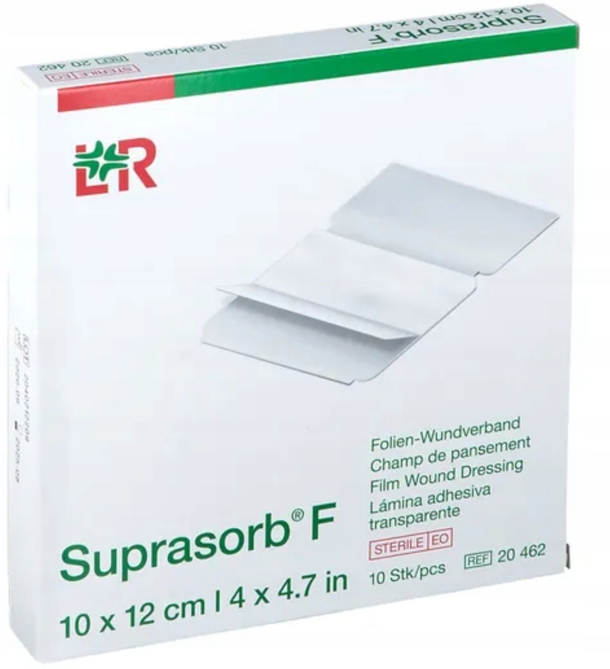 

L&r Suprasorb F 10x12cm 10szt. samoprzylepny