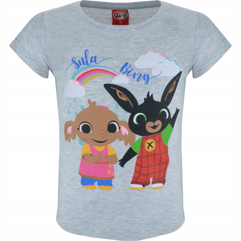 

Koszulka Bing i Sula dla dziewczynki szara 116