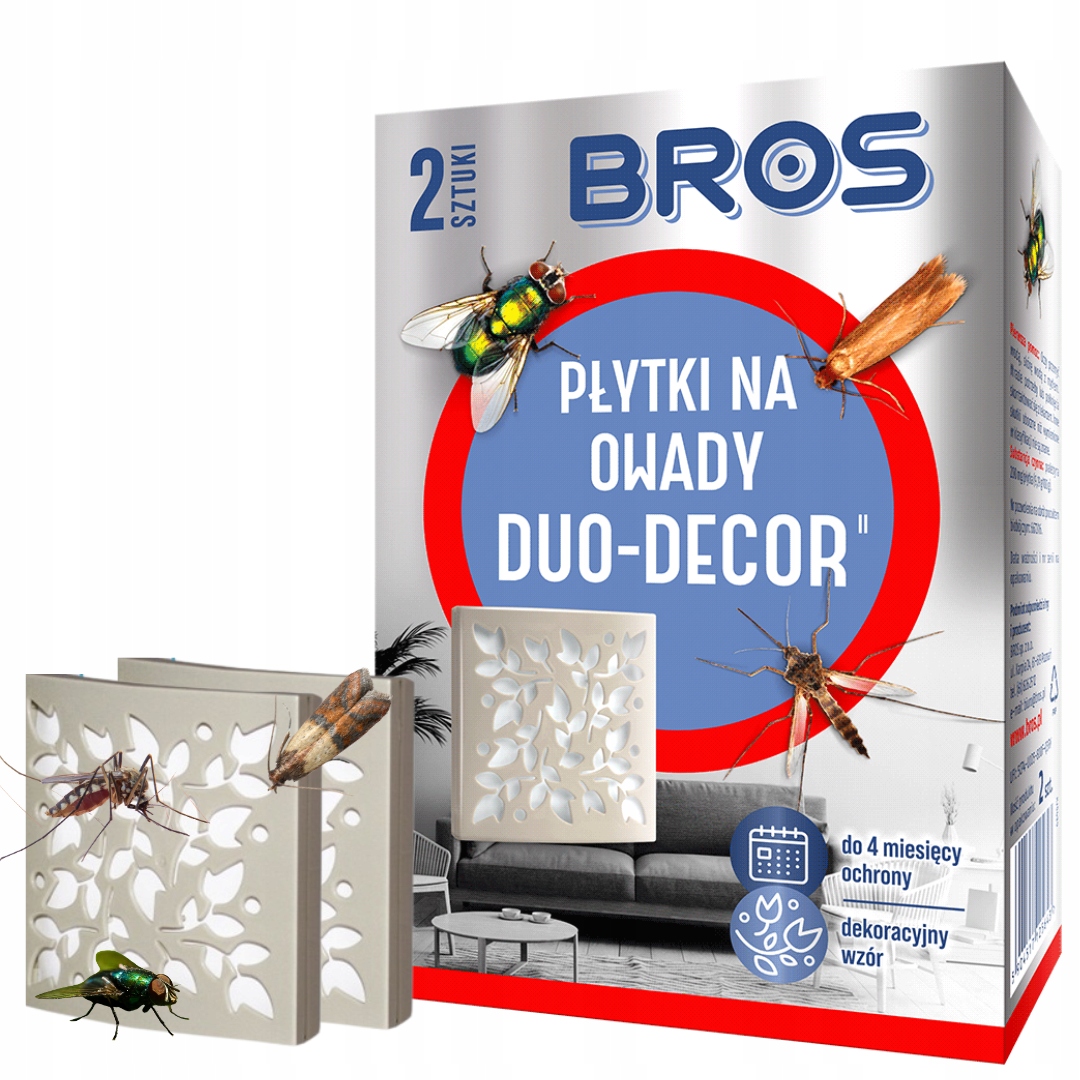 Płytki Na OWADY Latające Duo Decor Muchy Komary Meszki MOLE Bros 2szt x3 EAN (GTIN) 5904517125643