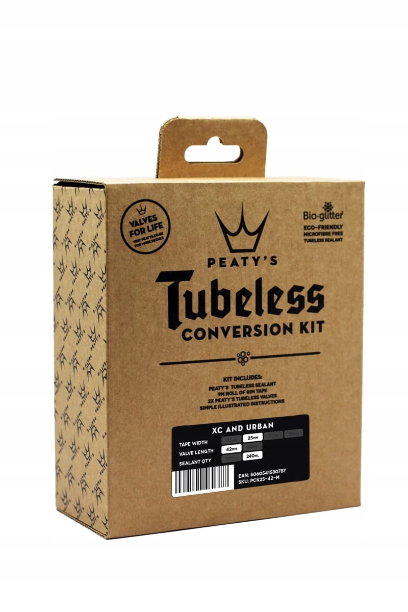 Sada Peatys Tubeless Conversion Kit XC 25 mm 42 mm 240 ml