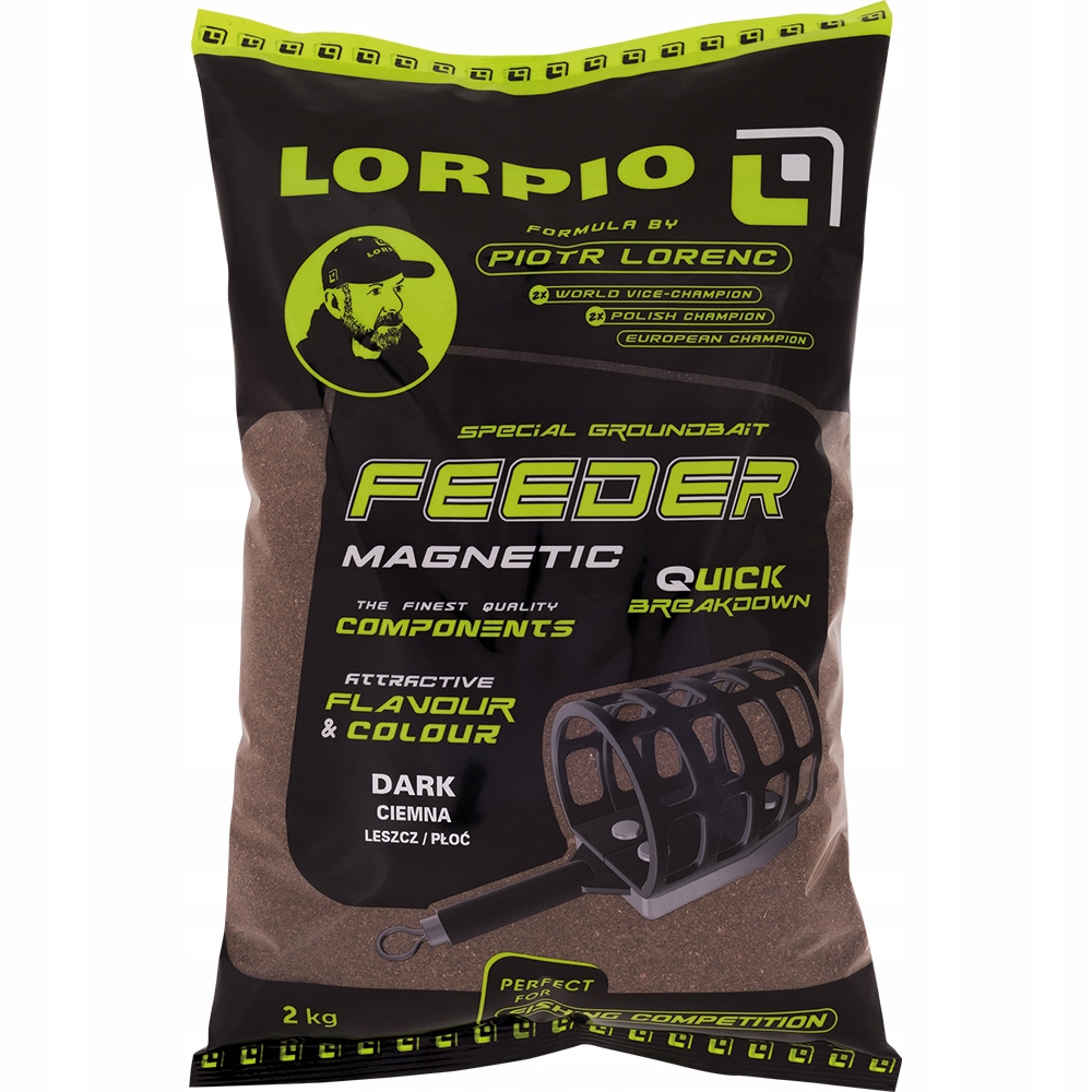 Zanęta wędkarska Lorpio Feeder Magnetic Dark 2 kg feeder grunt spławik