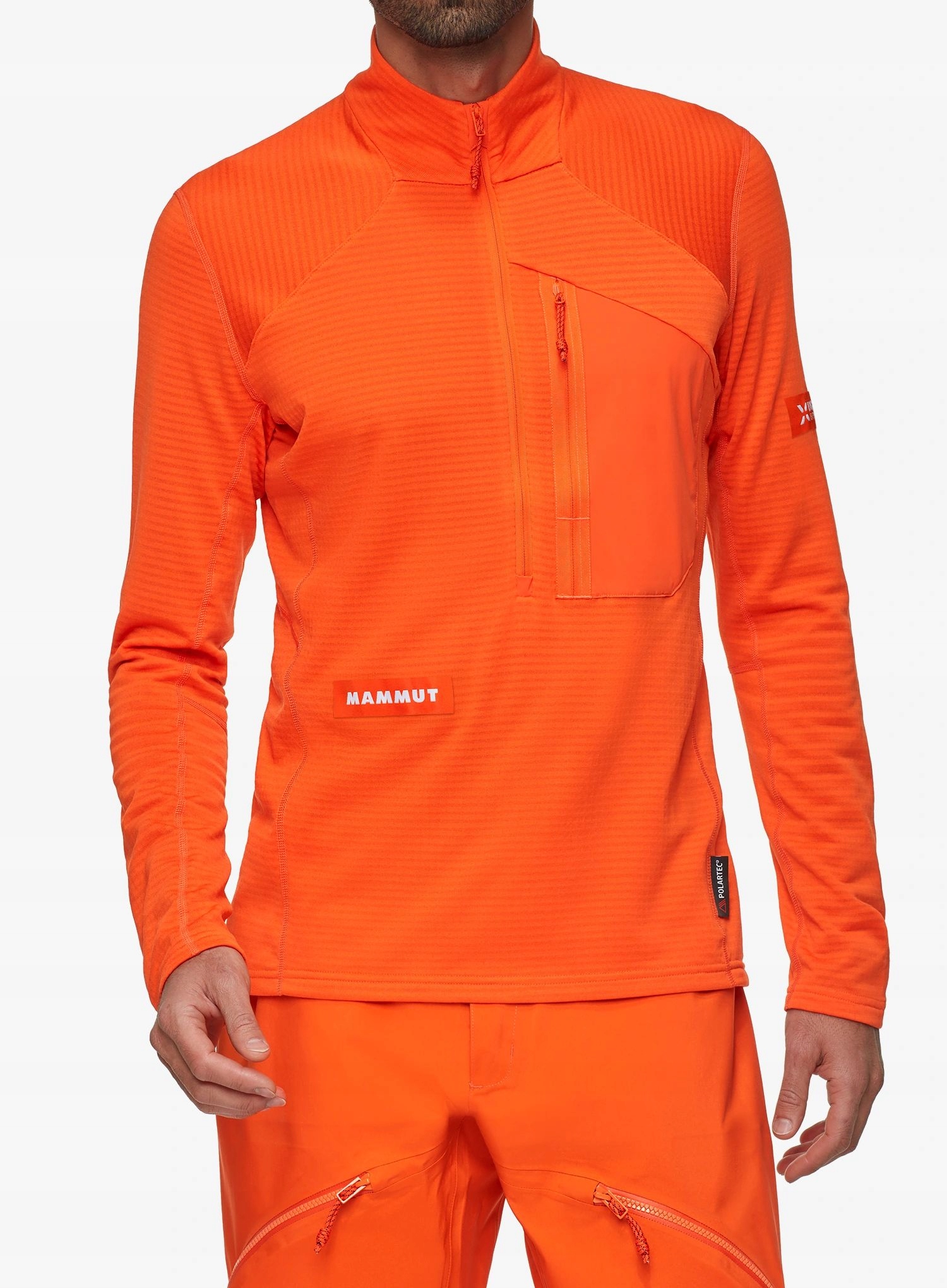 Bluza polarowa Mammut Eiger Nordwand Advanced Fl Hz Pull eiger orange XL