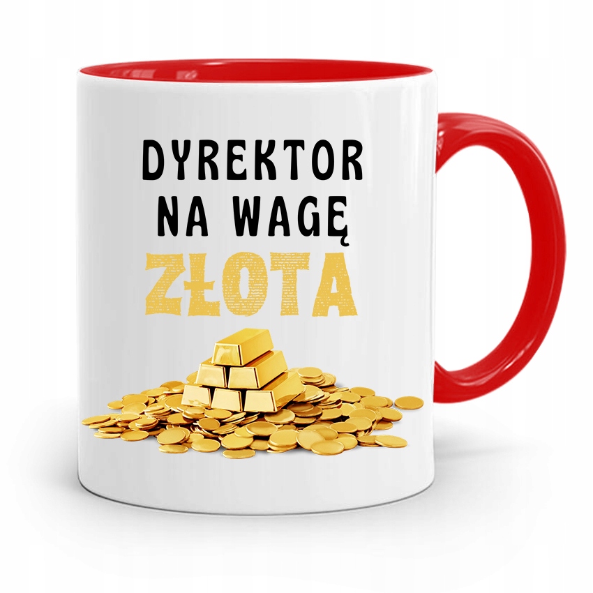 

Dla Dyrektora Kubek Czerwony Na Wagę Złota