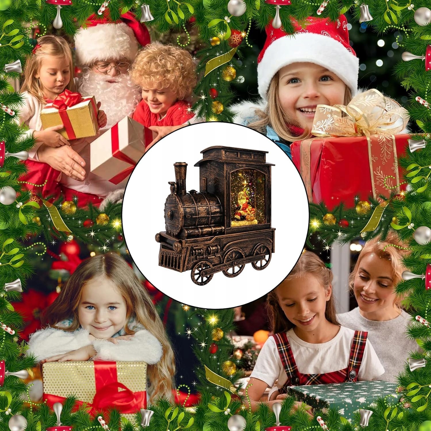 LATARNIA ŚWIĄTECZNA KULA ŚNIEŻNA PROJEKTOR Szerokość produktu 1 cm