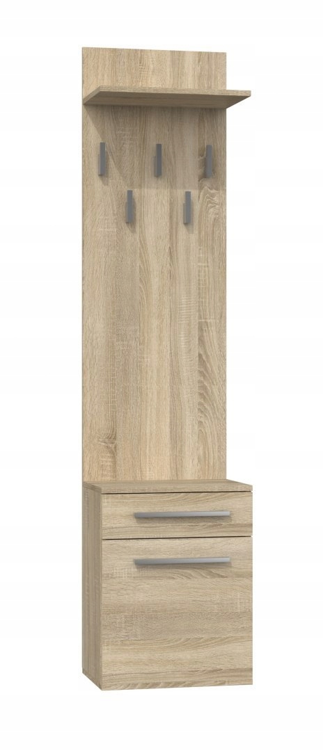 GARDEROBA WIESZAK Z SZAFKĄ NA BUTY OLA DĄB SONOMA