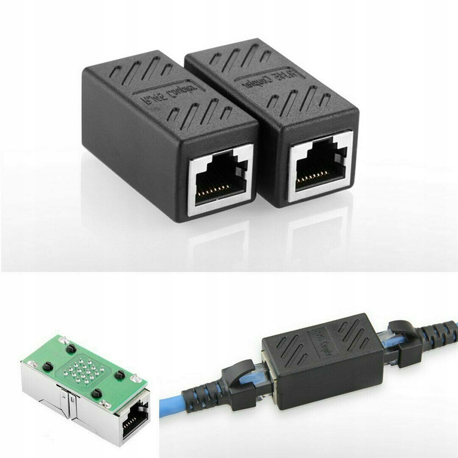 

Złączka Przedłużka Sieciowa Łącznik 2x RJ45 Lan