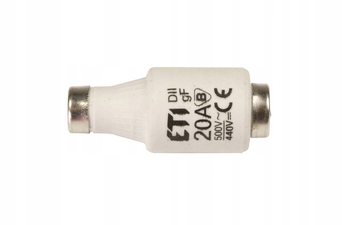 

Wkładka bezpiecznikowa 20A DII gF BiWts 500V
