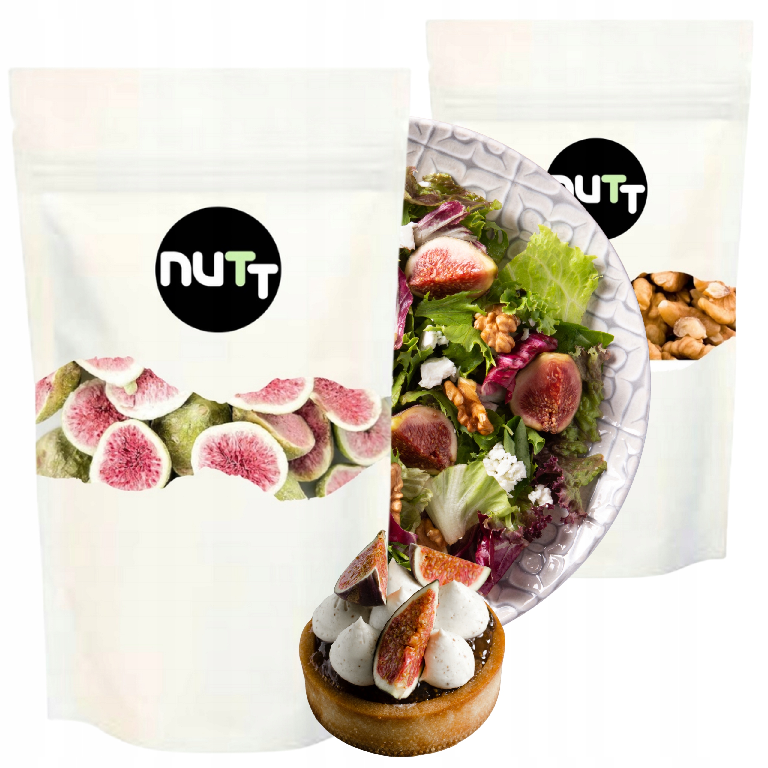 Figi liofilizowane Orzechy włoskie Zestaw Klasa A 100g 1kg