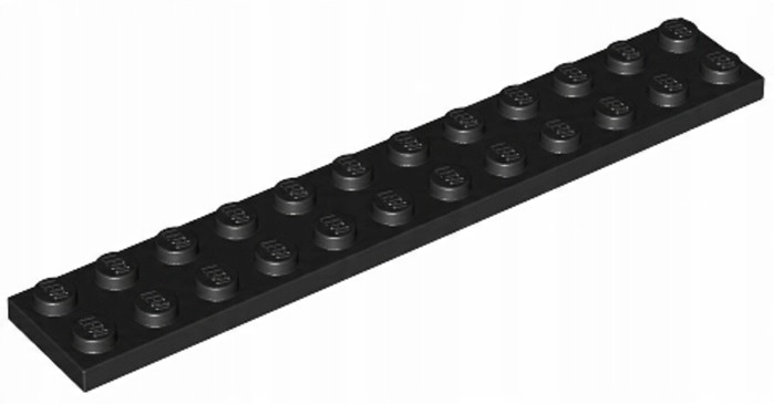 

Lego Płytka 2x12 Czarna/Black (2445/244526) 1szt