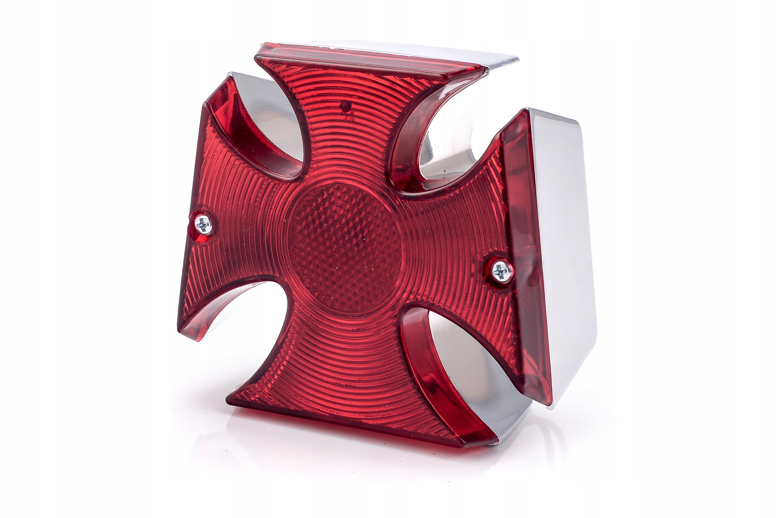 LAMPA TYŁ TYLNA KRZYŻ MALTAŃSKI CHROM CUSTOM DRAG