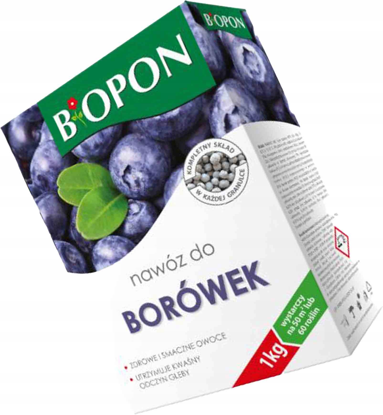 

Biopon Nawóz Granulat Do Borówek 1 kg