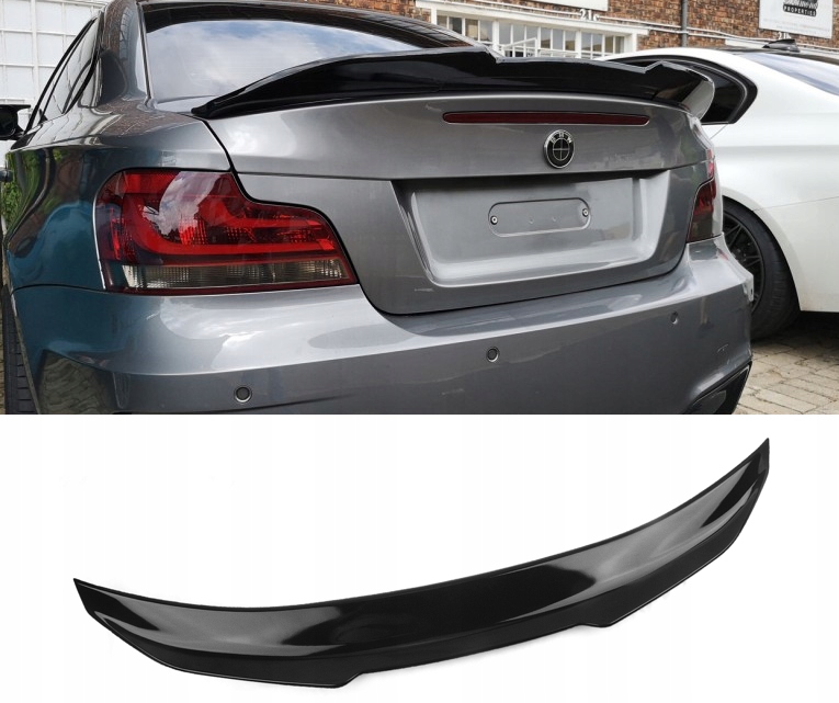 Letka Spoiler Bmw E82 M Vzhled Černý Lesklý Spoiler