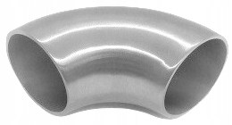 KOLANO OBŁE DO SPAWU 90° Ø48,3x2,0MM, SZLIF NIERDZEWNE