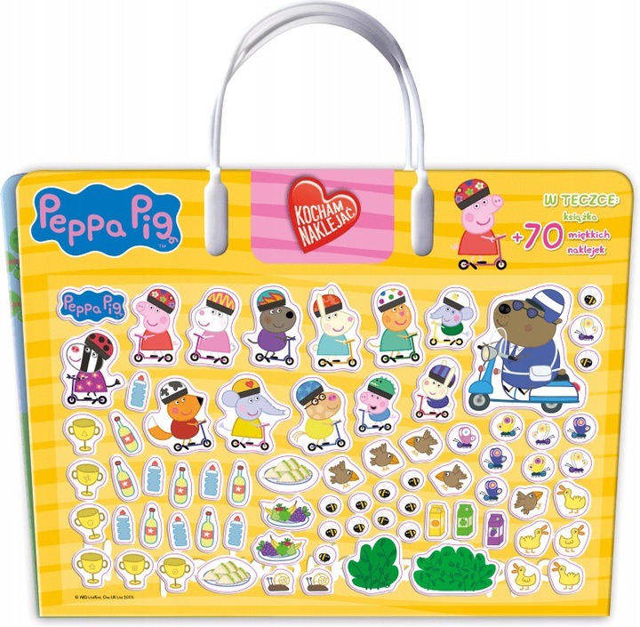 

Świnka Peppa Pig Kocham nakleja. Na podwórku z Pep