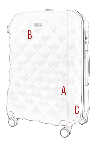 WALIZKA DUŻA XXL TORBA MODEL 135 Wysokość 78 cm