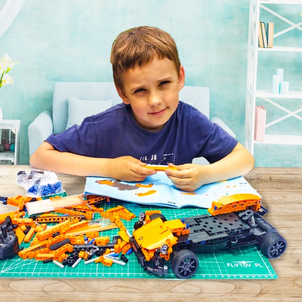 Klocki CaDa PORSCHE RC zdalnie sterowane + PILOT Liczba elementów 421 szt.