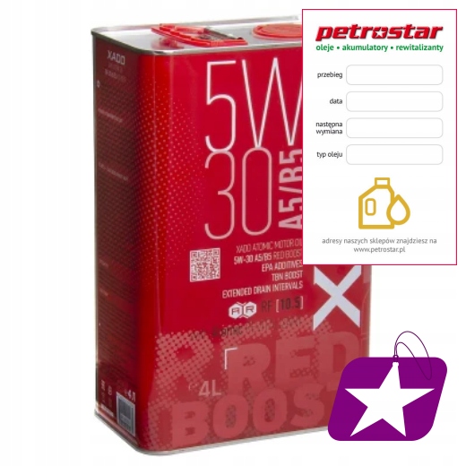 Xado Atomic Oil Red Boost 5W30 A5/B5 4L